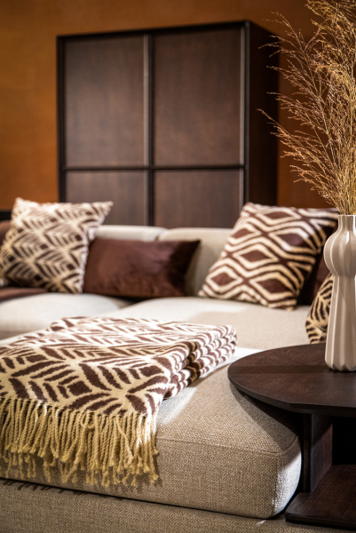 Hoii Plaid 'Alexandra' 150 x 200 cm Chocolate Martini - Braun